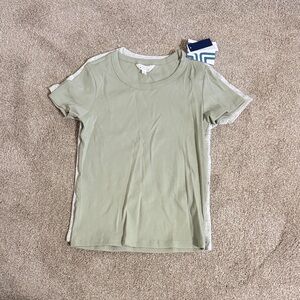 Set of Two Classic Short Sleeve Tee in Sage Green